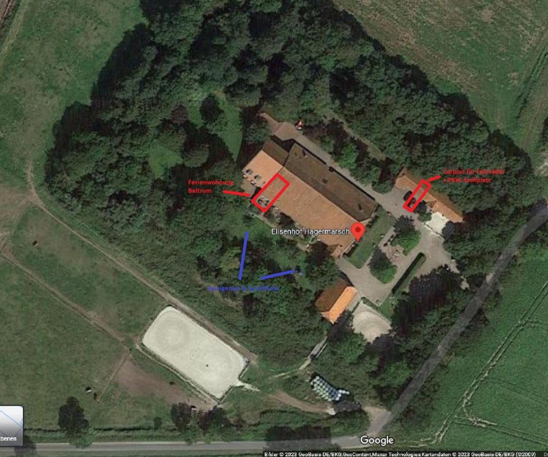 Ferienwohnung Baltrum Auf Dem Elisenhof Hagermarsch ภายนอก รูปภาพ